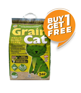 Agros Grain Cat Corn Cat Litter 24L| Sustainable Natural Clumping Cat Litter