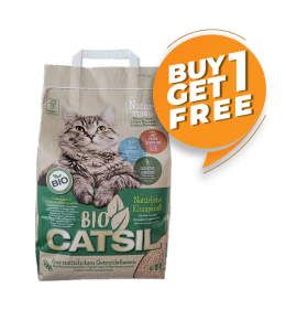 Agros Bio Catsil Plant Fiber Barley Cat Litter 8L| Sustainable Clumping Cat Litter