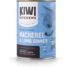 Kiwi Kitchens Mackerel & Lamb Dinner Wet Dog Food - 375G