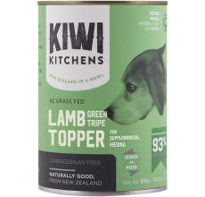 Kiwi Kitchens Lamb Green Tripe Topper Wet Dog Food - 375G