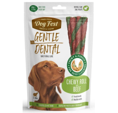 Dog Fest Dental Treats For Adult Dogs -Chewy Roll - Beef 100g