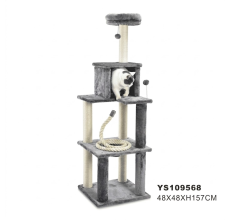 ⚠️ MINOR ROPE DAMAGE — 50% OFF | Nutrapet Splurge Cat Tower L48×W48×H157 Cms — Multi-Level Playground