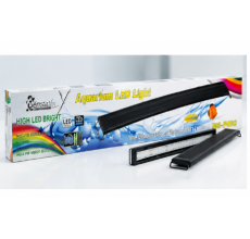 RS Electrical RS-F120 LED Aquarium Light β 12W Slim Bar with Telescopic Bracket | 116.5cm Black Fixture for 120β140cm Freshwater Fish Tanks