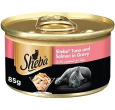 Sheba Tuna & Prawn with Salmon 85g