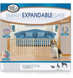 Four Paws Safety Gate Vertical Wood Slat Gate 53-96 and x 24