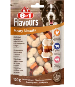 8in1 Flavours Meaty Biscuit 100mg 32 XL