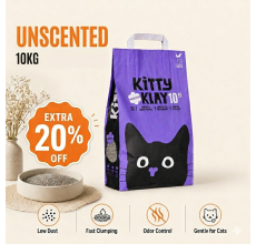 Kitty Klay Bentonite Clumping Cat Litter - Lavender 10Kg