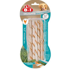 8in1 Delights Pro Dental Twisted Sticks 10 pcs