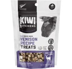 Kiwi Kitchens Raw Freeze Dried Venison Recipe Cat Treats 30g