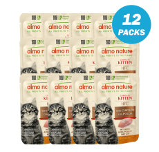 Almo Nature Kitten - Chicken Wet food 55 g - Pack of 12