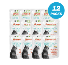 Almo Nature Hydration Help Chicken Broth with Chicken Fillet Wet food 50 g - Pack of 12