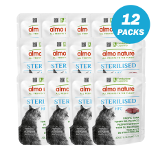 Almo Nature Sterilised Pacific Tuna Wet food 50 g - Pack of 12