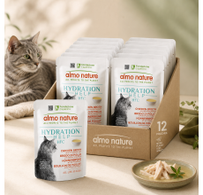 Almo Nature Hydration Help Chicken Broth with Chicken Fillet Wet food 50 g - Pack of 12