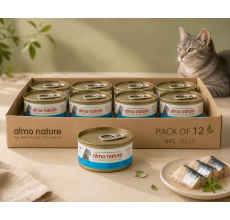 Almo Nature Jelly - Mackerel Wet food 70 g - Pack of 12
