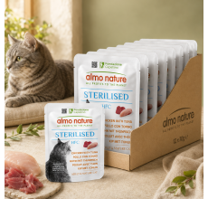 Almo Nature Sterilised with Chicken and Tuna Wet food 50 g - Pack of 12