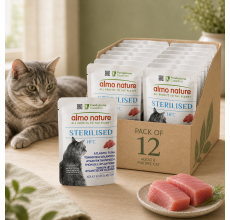 Almo Nature Sterilised Atlantic Tuna Wet food 50 g - Pack of 12