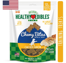 Nylabone Healthy Edibles Grain Free Chewy Bites Chicken Flavor