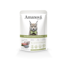 Amanova Pouch Cat Sterilised Lamb & Sardines Wet Food 85g
