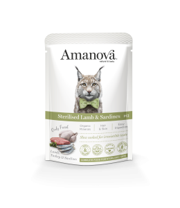 Amanova Wet Cat Sterilised Lamb & Sardines - 85g