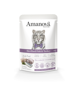 Amanova Grain Free Cat Sterilised Fish & Turkey 85g