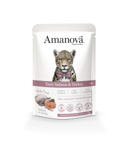 Amanova Wet Adult Cat Tasty Salmon & Turkey - 85g