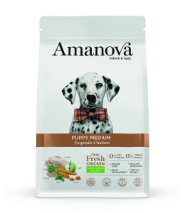 Amanova Dry Puppy Medium Exquisite Chicken - 2kg