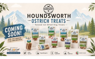 Houndsworth Ostrich Treats – Premium Natural Dog Treats, Made in UAE