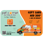 Pet Corner Gift Card Aed 200 + Aed 24 BONUS ( Online Only)