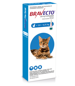 Bravecto for Cats 2.8 - 6.25 kg Spot-On 0.89ml