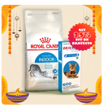 Royal Canin Feline Health Nutrition Indoor 4 KG + Bravecto for Cats 2.8 - 6.25 kg Spot-On 0.89ml