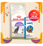 Royal Canin Feline Health Nutrition Sterilised 4 kg + Bravecto for Cats 2.8 - 6.25 kg Spot-On 0.89ml