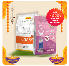 Josera Help Urinary Cat Dry Food 2kg + Van Cat White Bentonite Clumping Cat Litter Baby Powder 10Kg Cat Litter