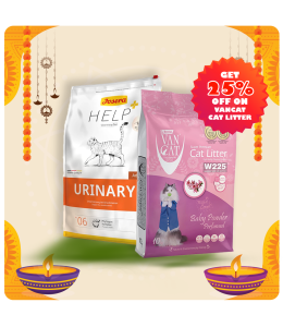 Josera Help Urinary Cat Dry Food 2kg + Van Cat White Bentonite Clumping Cat Litter Baby Powder 10Kg Cat Litter