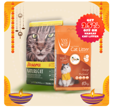 Josera Nature Cat Dry Food - 2kg + Van Cat White Bentonite Clumping Cat Litter Orange 10Kg Cat Litter