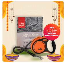 Orijen Fit & Trim Dog 2Kg + Flexi Xtreme M Tape 5m, black/ orange