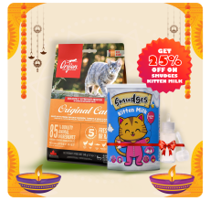 Orijen Original cat Dry Food 1.8kg + Smudges Kitten milk 300g FREE Scoop and Bottle