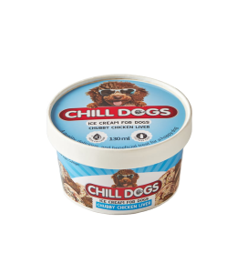 Chill Dogs Chubby Chicken Liver Cup 130ML Ice Cream for Dogs