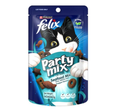 Nestle Purina Felix Party Mix Seafood Mix Cat Treats 60g