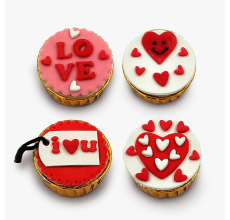 Valentine’s Day Pup Cupcake Quartet – 4 Heartfelt Treats for Your Furry Valentine