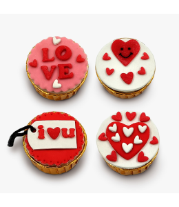 Valentine’s Day Pup Cupcake Quartet – 4 Heartfelt Treats for Your Furry Valentine