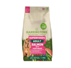 Harringtons Superfoods Salmon with Vegetables Adult Dry Dog Food 1.7KG