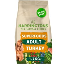 Harringtons Superfoods Turkey with Vegetables Adult Dry Dog Food 1.7KG