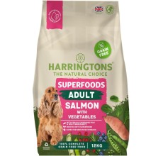 Harringtons Superfoods Salmon with Vegetables Adult Dry Dog Food 12KG