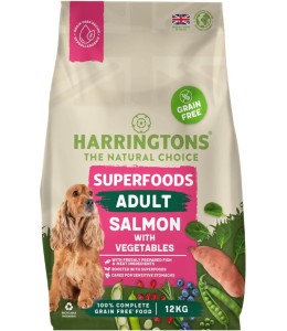 Harringtons Superfoods Salmon with Vegetables Adult Dry Dog Food 12KG