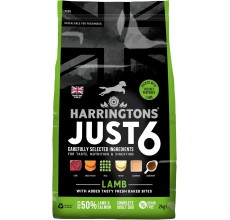 Harringtons Just 6 Lamb Grain Free Adult Dry Dog Food 2KG