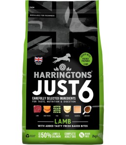 Harringtons Just 6 Lamb Grain Free Adult Dry Dog Food 2KG