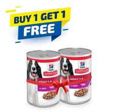 Hill's Science Plan Adult Dog Food with Beef 370gx12