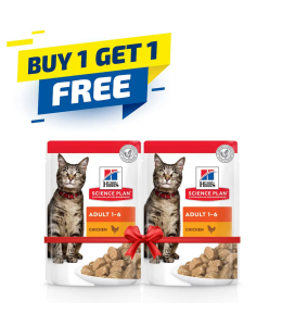 Hill's Science Plan Adult Wet Cat Food Chicken Pouches 85gx12