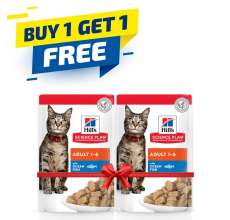 Hill's Science Plan Adult Wet Cat Food Ocean Fish Pouches 85gx12