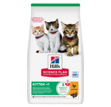 Hill’s Science Plan Kitten Food With Chicken 1.5kg + FREE 3 Pouches